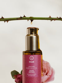 Rose repair natural hair and scalp oil by khadi