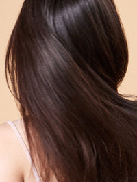 model after using Ash Brown hair  color plant-based by khadi