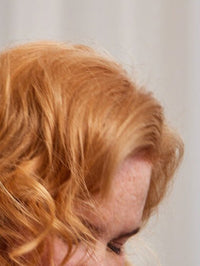 Image of Golden Hue hair, plant-based hair color in use by khadi