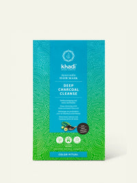 packaging of the natural hair mask deep charcol cleanse by khadi