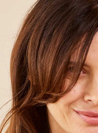 Image of curly hair with khadi Copper Henna Hair Color