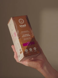 Video of khadi Golden Brown plant-based hair color