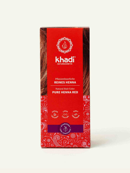 Natural Hair Color Pure Henna Red | khadibeauty.com | Khadi USA Inc.