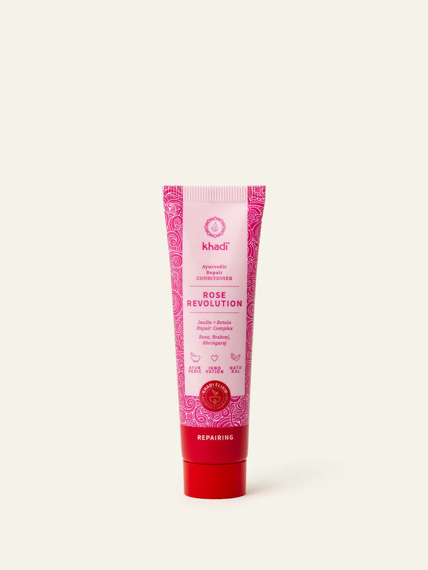 Image of Rose Repair Shampoo, packaging by khadi Elixir
